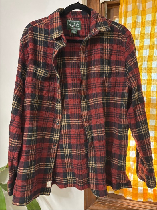 Woolrich Other - Woolrich Red and Black Plaid Wool Shirt Jacket